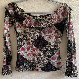 Vintage Off the Shoulder Top